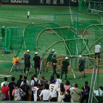 打撃練習見学会